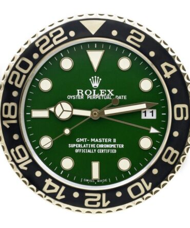 Rolex GMT Master Gold & Green Vintage Wall Clocks