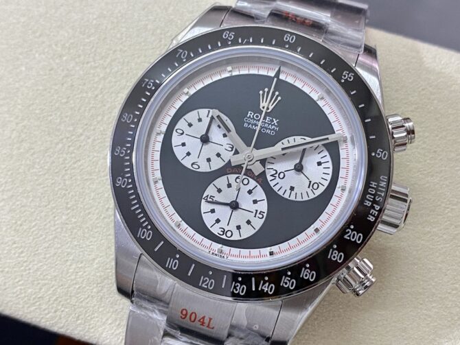 Rolex Cosmograph Daytona 116520 Bamford Heritage Paul Newman Black Dial Steel 40mm Men's Watch