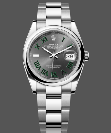11200 Stainless Steel Grey Wimbledon dial 36MM Unisex Replica Watch