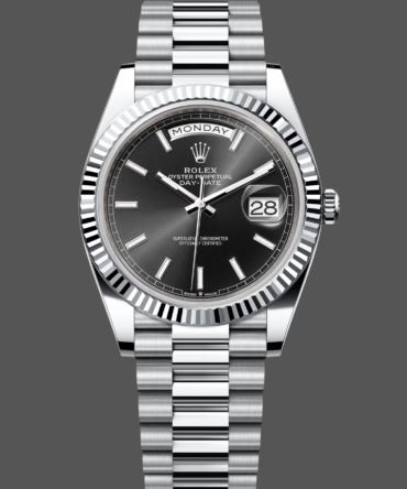 Replica Rolex Day Date 40 Platinum Black Dial M228236 0003 Men's Watch