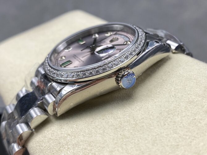 Replica Rolex Day-Date 118239 Rhodium Roman Dial 36mm Unisex Watch
